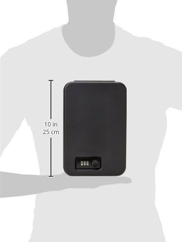 AmazonBasics Portable Security Case Lock Box Safe, Combination Lock, XL6