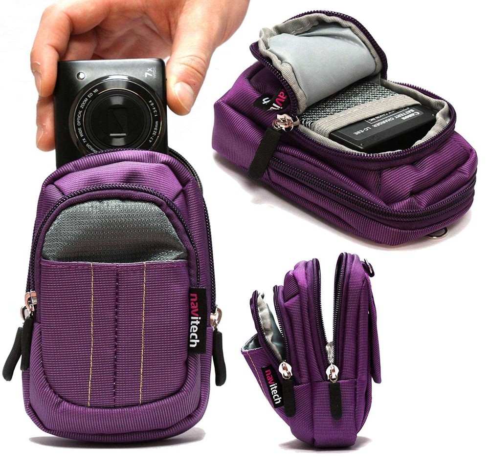 Navitech Purple Camera Case For The Hersance Digital Vlogging Camera