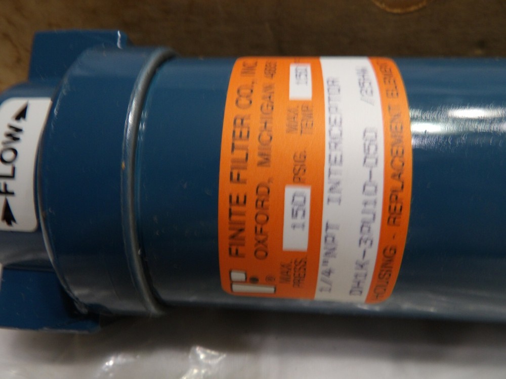 Finite Filter 1/4" NPT Intercepting Filter W/DPI & Manual Drain DH1K-3PU10-050