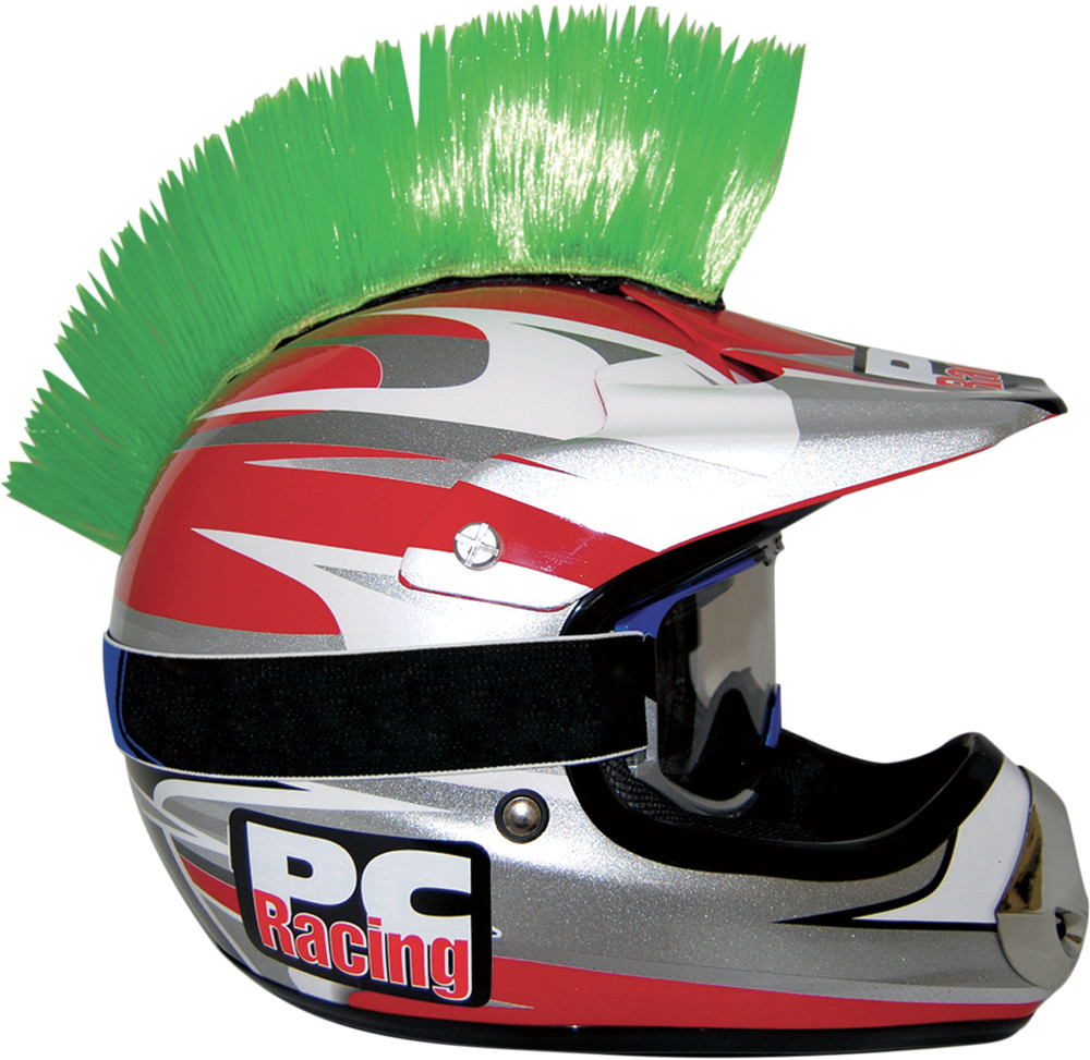 PC RACING Helmet Mohawk - Green PCHMGREEN