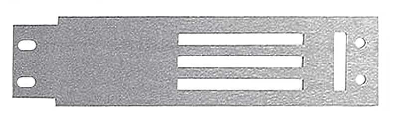 1967 Mustang; Heater Control Panel Insert; Brushed Aluminum; Lower