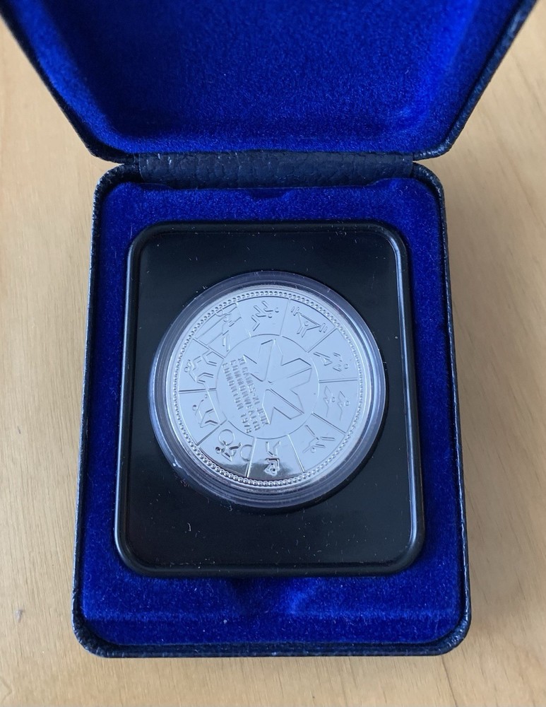 CANADA 1978 SILVER DOLLAR, PR+++, "COMMONWEALTH EDMONTON"
