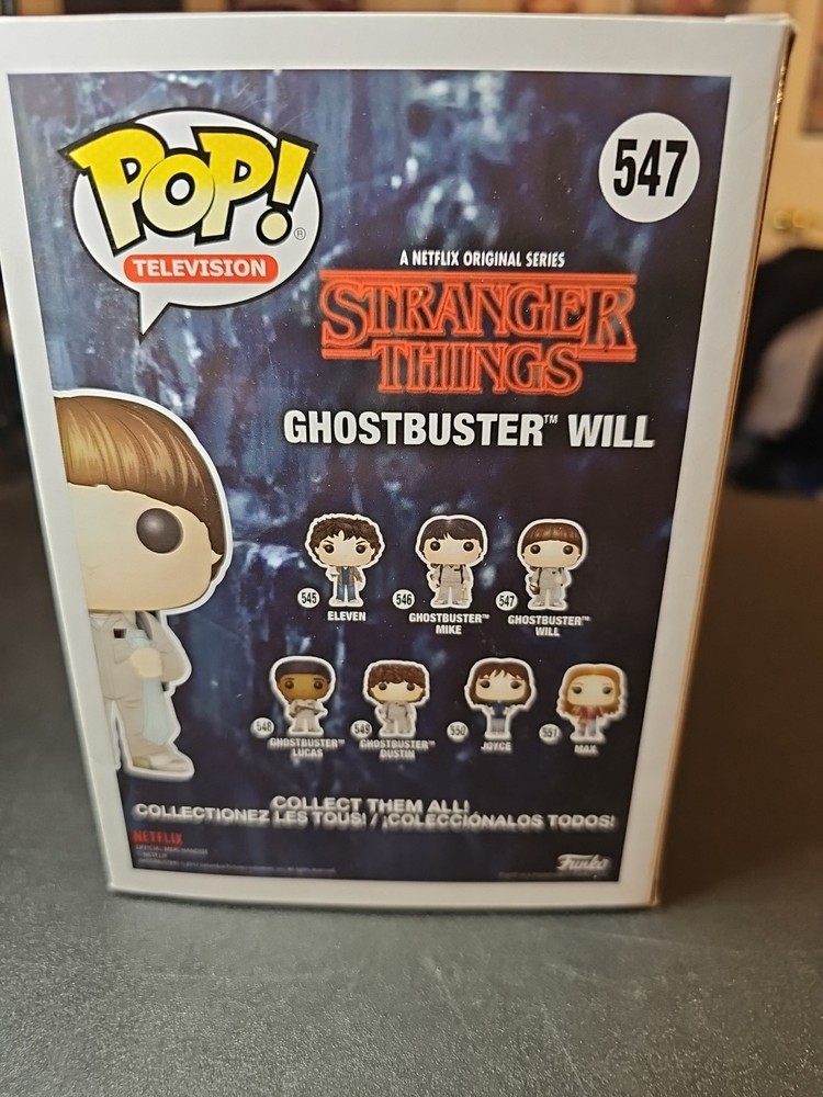 Funko Pop! Vinyl Stranger Things Ghostbuster Will #547