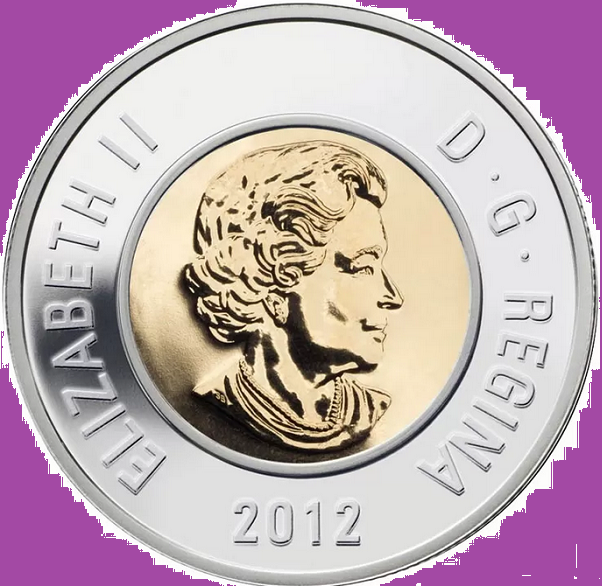 2012 Canada New-Generation Security Toonie Two Dollar $2 PolarBear Coin UNC Mint