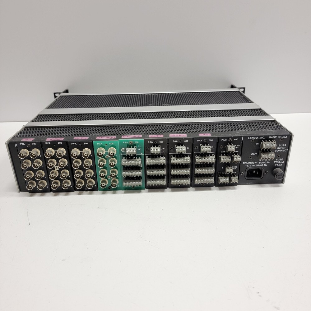 Lenco Rack Mount Video PFM-600 Removable Module Card UNIT With Power Supply