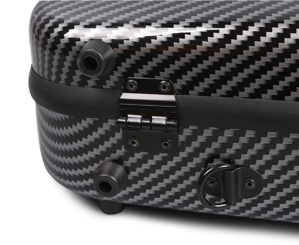 4/4 Violin Case Black Strong Carbon Fiber Violin Cases with Code Lock&Back Strap