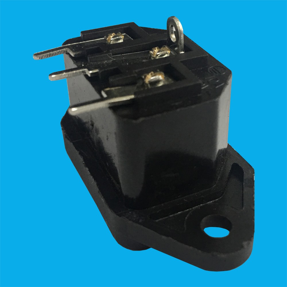 IEC Male Socket Panel Chasis Mount PCB Board 250V 10A Kettle Lead Rewireable