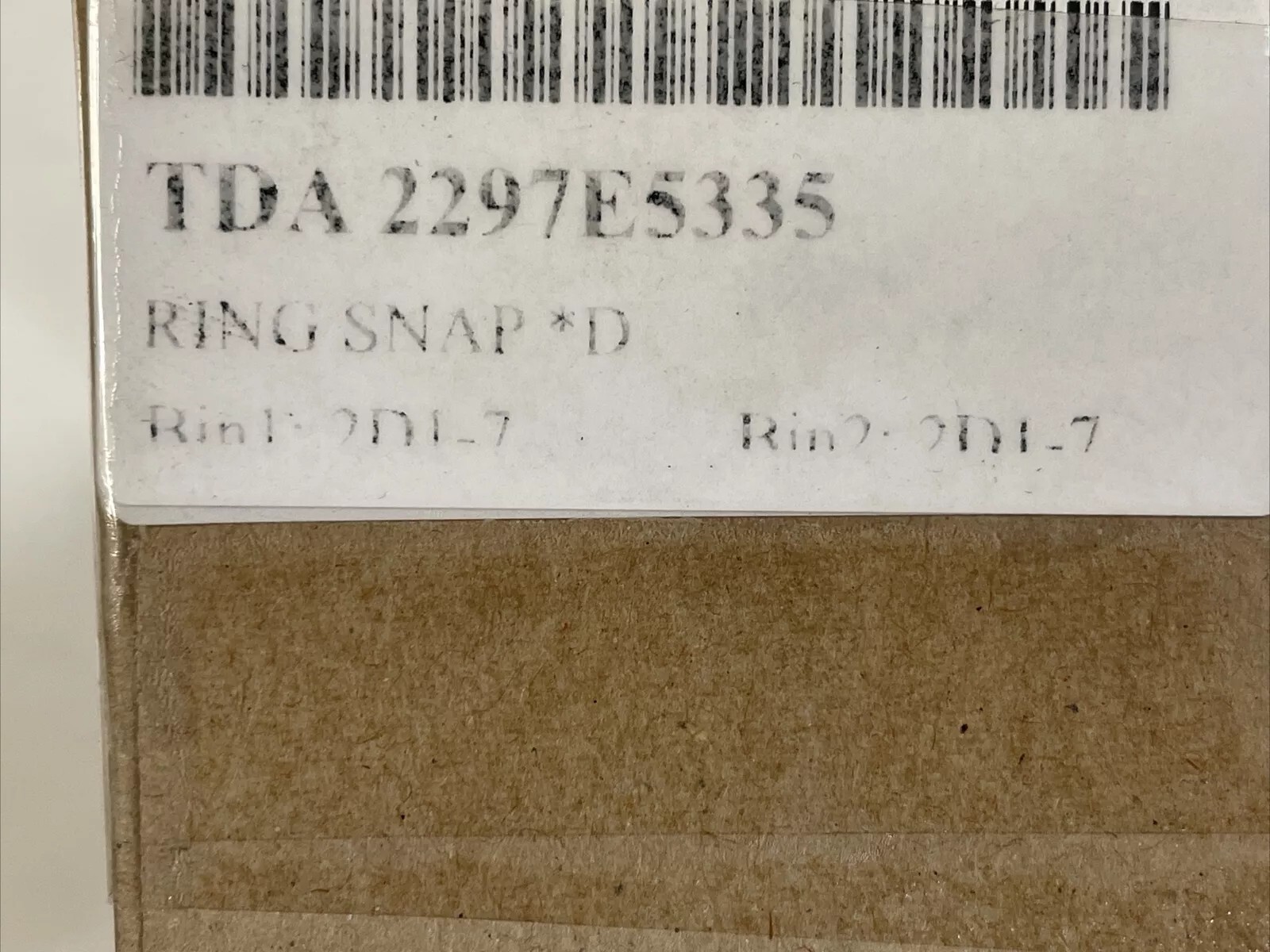 TDA 2297E5335 MERITOR RING SNAP