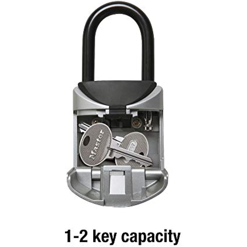 Master Lock Lock Box, Set Your Own Combination Portable Key Safe, 2-3/4 in.