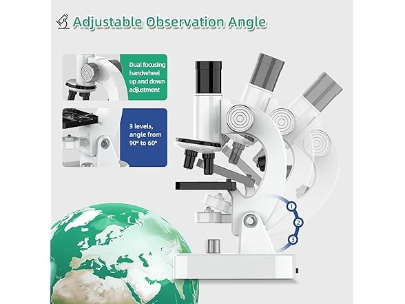 Children’s Microscope Science Kit White