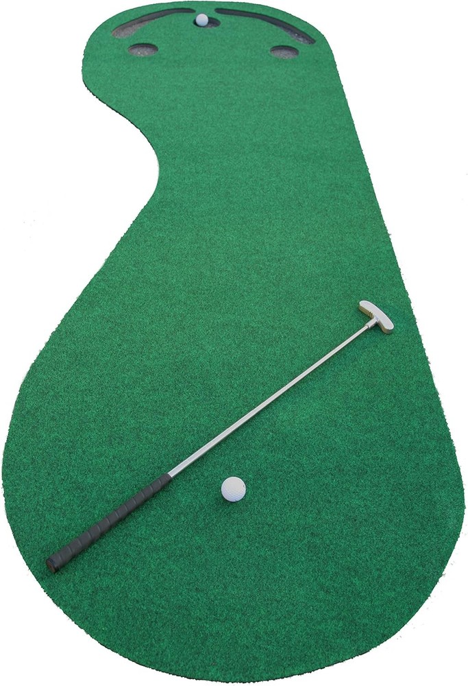 Indoor Golf Putting Green Mat 9ft x 3ft Practice Trainer with Hole