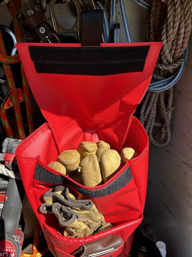 Lineman tools, Glove Bag Red, Lineman Bag