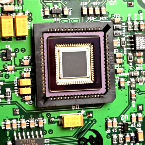 AccuSentry Machine Vision CCD Camera Sensor & Driver Board Assembly Gold/Ceramic