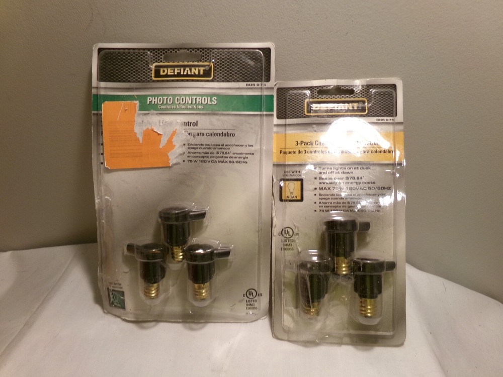 6 Defiant Candelabra Light Controls