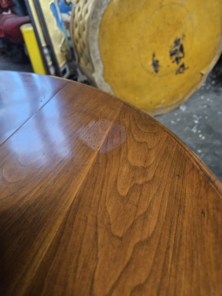 Vintage Pennsylvania House Drop Leaf End Table Solid Cherry Oval
