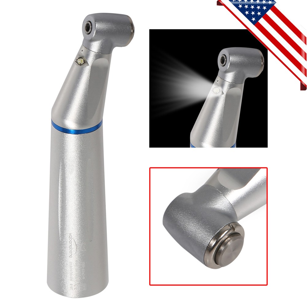 Dental Internal Low Speed Contra Angle Handpiece LED E-generator Push Button YH