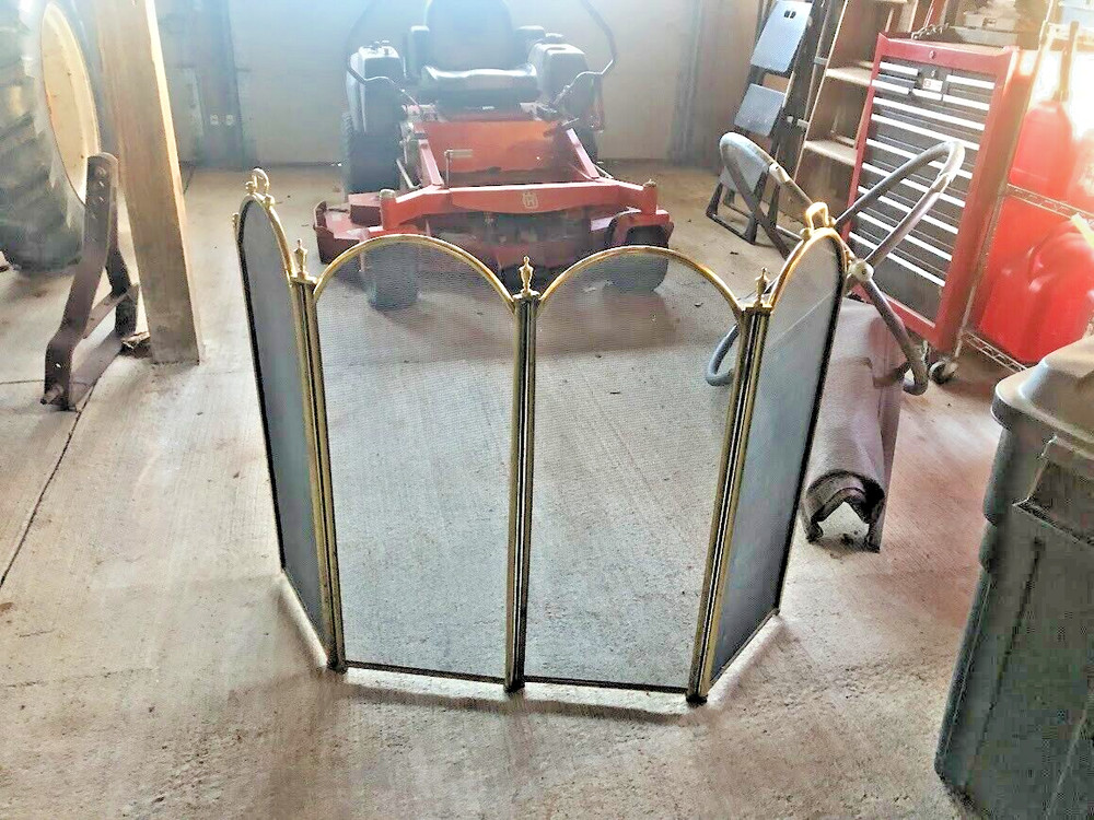 BRASS FIREPLACE SCREENS LOCAL PICKUP ONLY