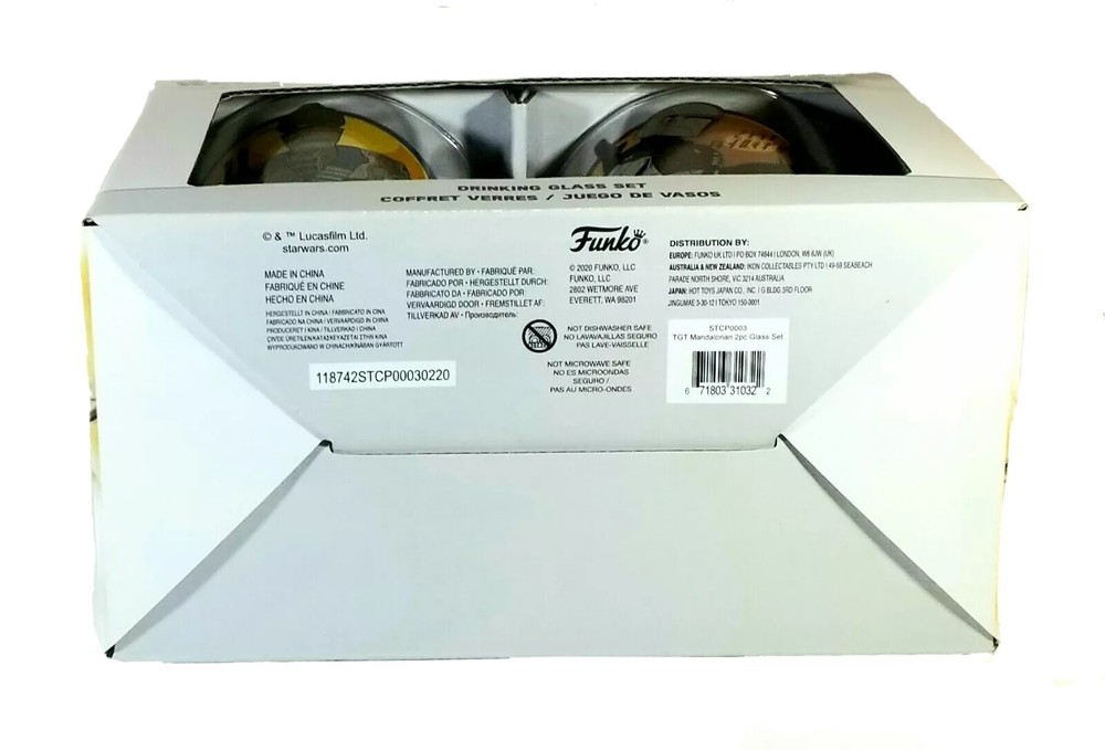 Funko Star Wars The Mandalorian Drinking Glass Set