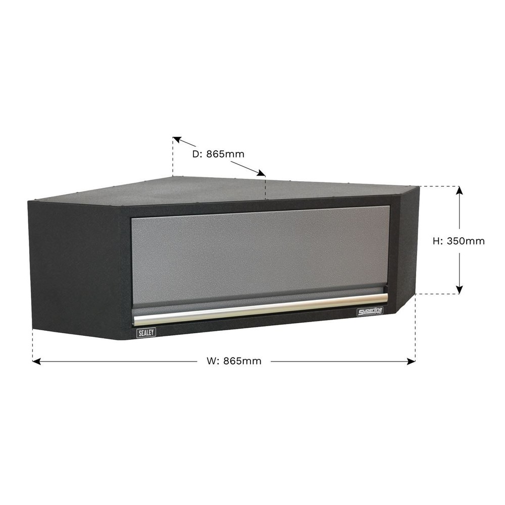 Sealey Superline PRO® Modular Corner Wall Cabinet 865mm APMS61