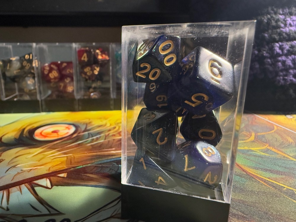 7 Piece Polyhedral Dice Set For Tabletop Gaming. (NEW), Includes Case!!! (D13)