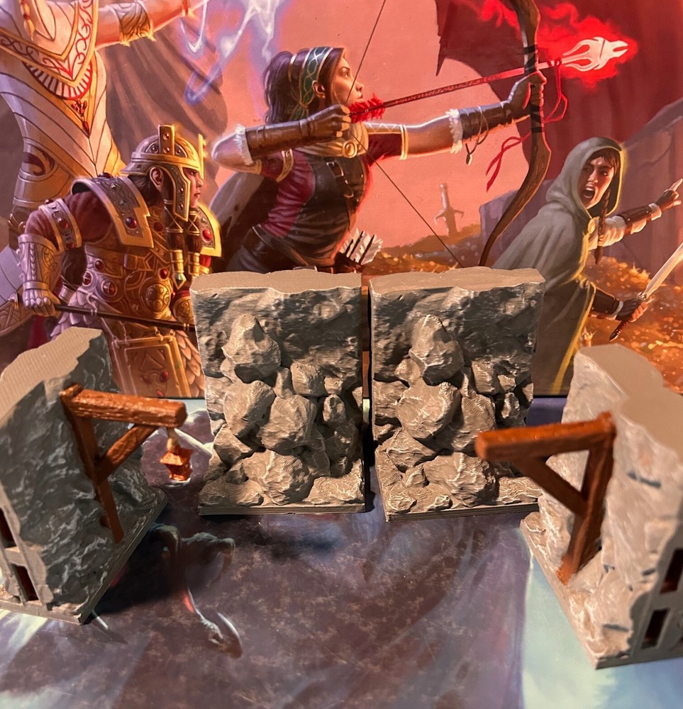 10 pc Cave / Cavern Dungeon Set miniature Dungeons & Dragons D&D painted terrain