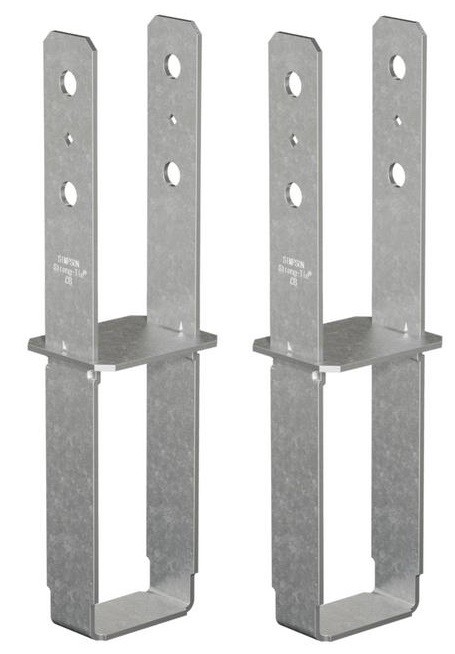 Simpson CB44 4 X 4  7 Gauge Galvanized Steel Column Base  - 2 Pack