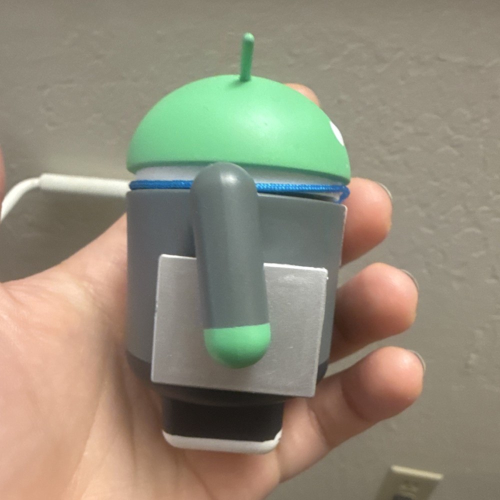 RARE Android Collectible Figure Chrome Dinosaur Tech Accessories Google