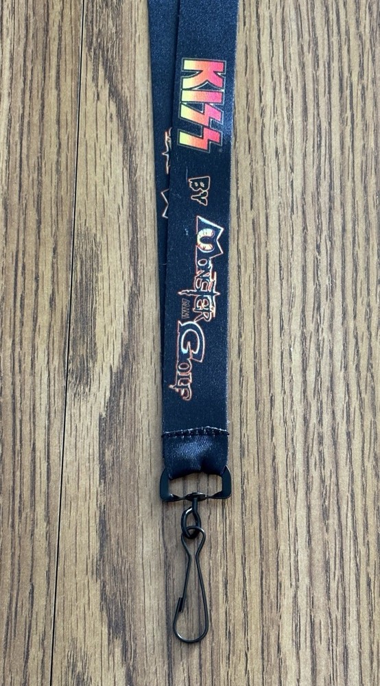 KISS by Monster Golf Black Lanyard
