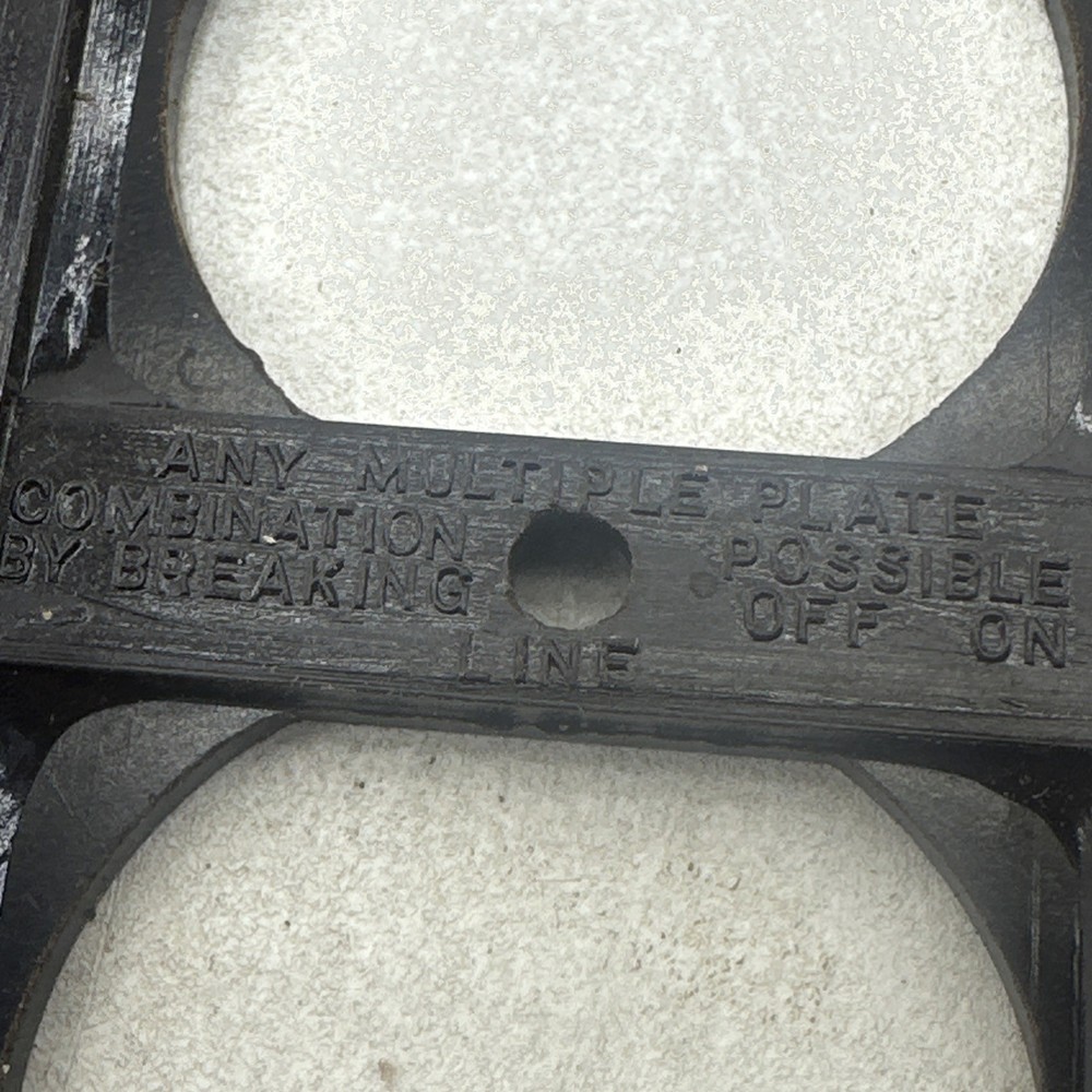2 VINTAGE Montgomery Wards ( Break-off Switch Plate)