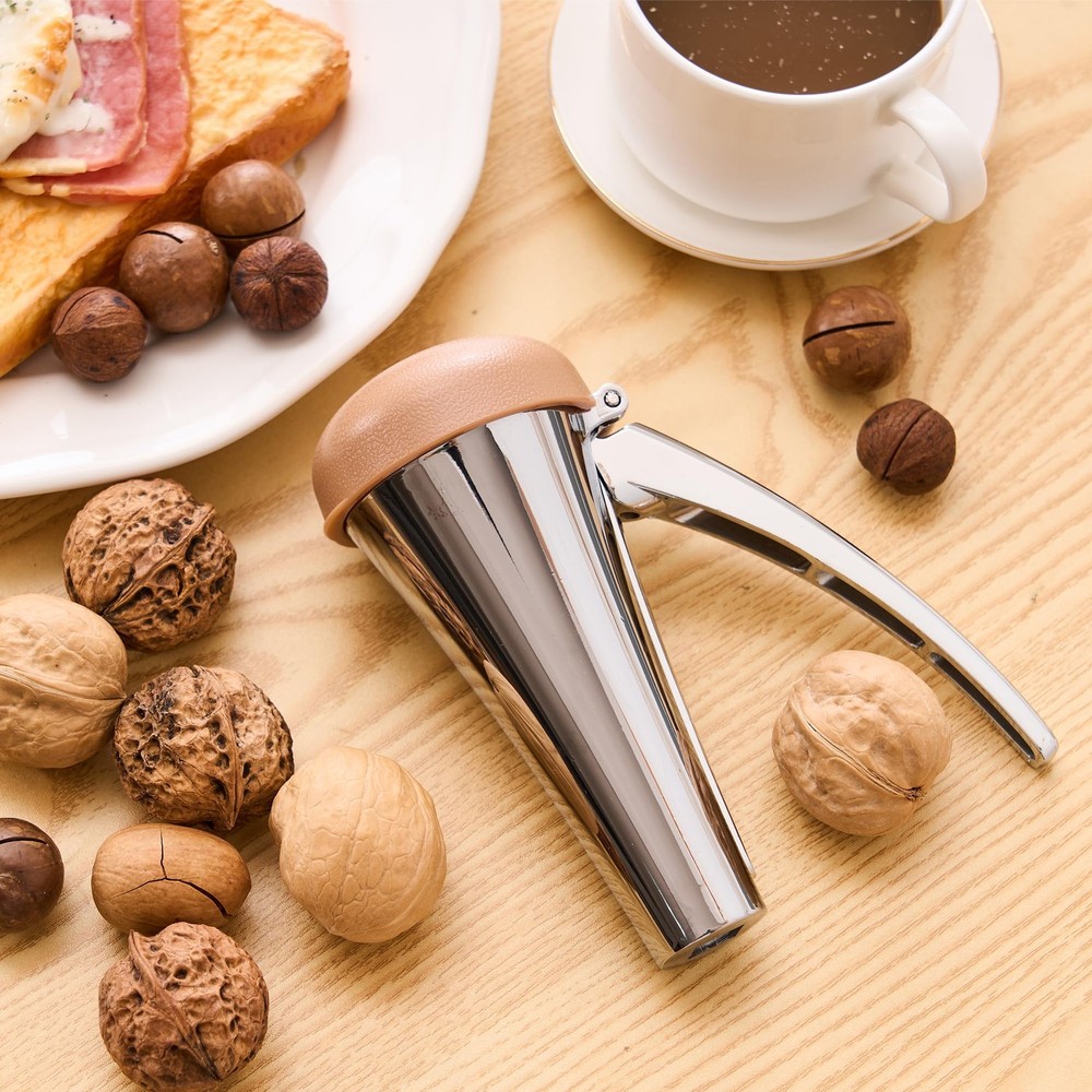 Nutcracker: Effortlessly Cracks Large to Medium Nuts, Heavy Brown Standard