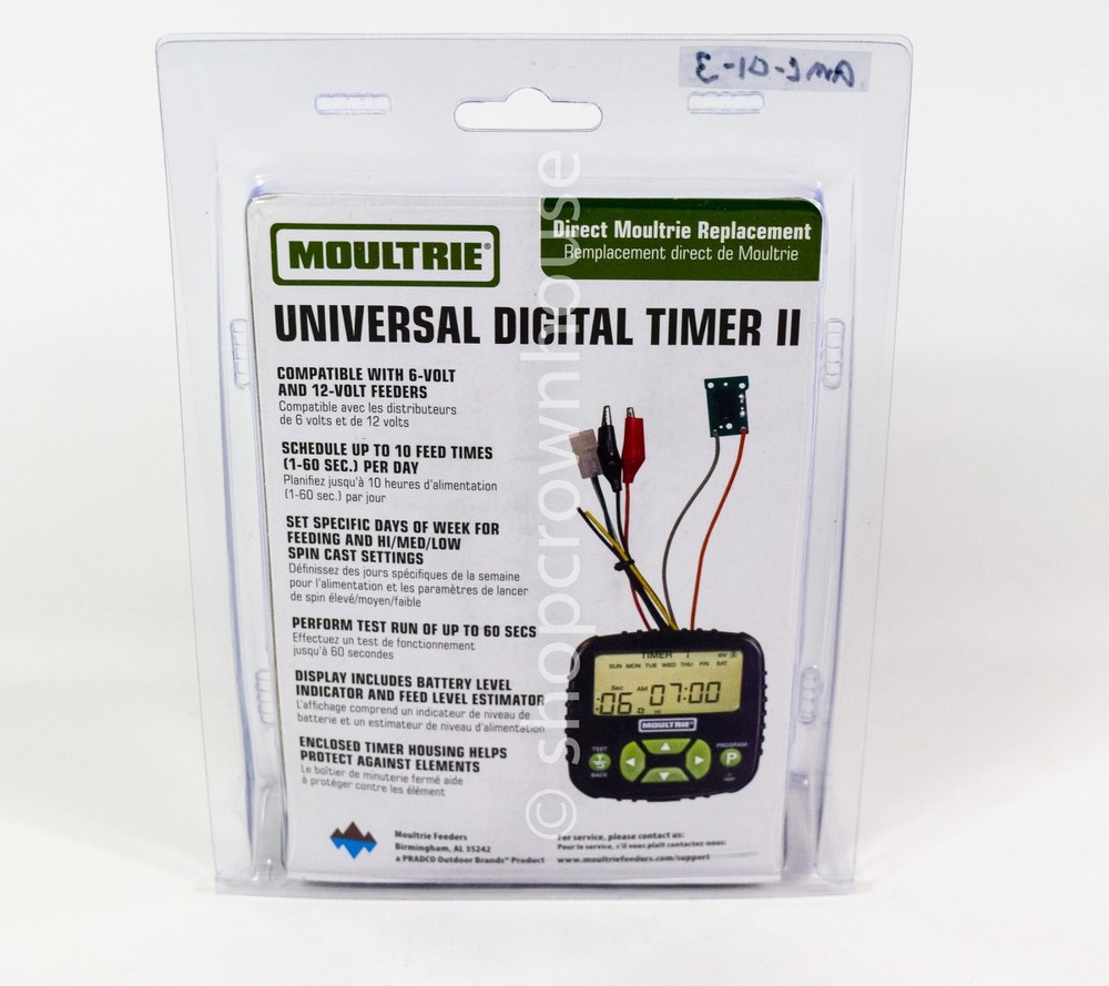 Moultrie Universal Feeding Digital Feeder Timer II MFA-13461 Solar Compatible