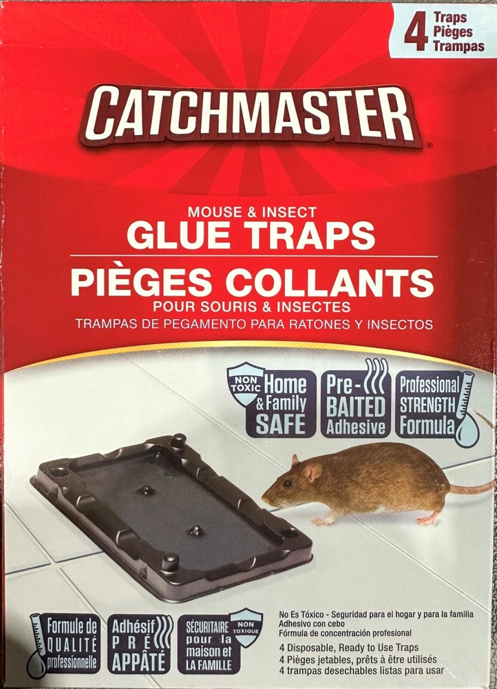 Catchmaster Mouse & Insect Glue Boards 4PKs 16 Traps