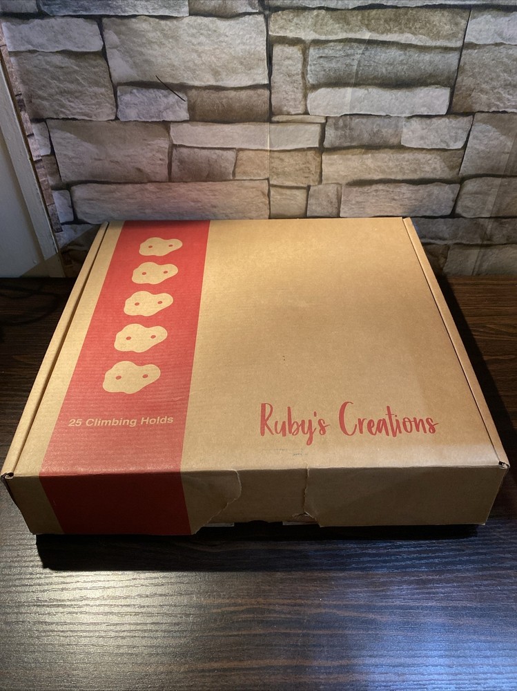 Ruby's Creations 25 Pack Colored Assortment Pack Plastic Climbing Holds Sealed
