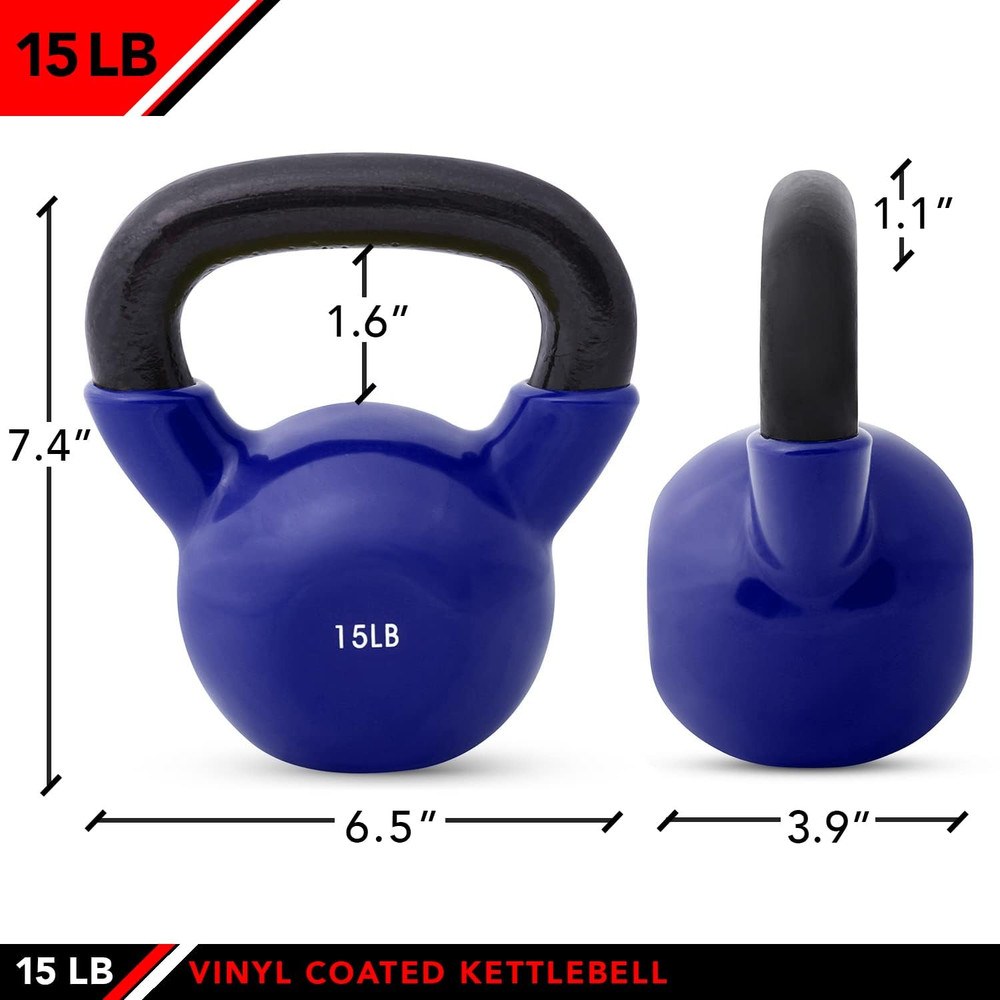 Kettlebell Weights Vinyl Coated Iron