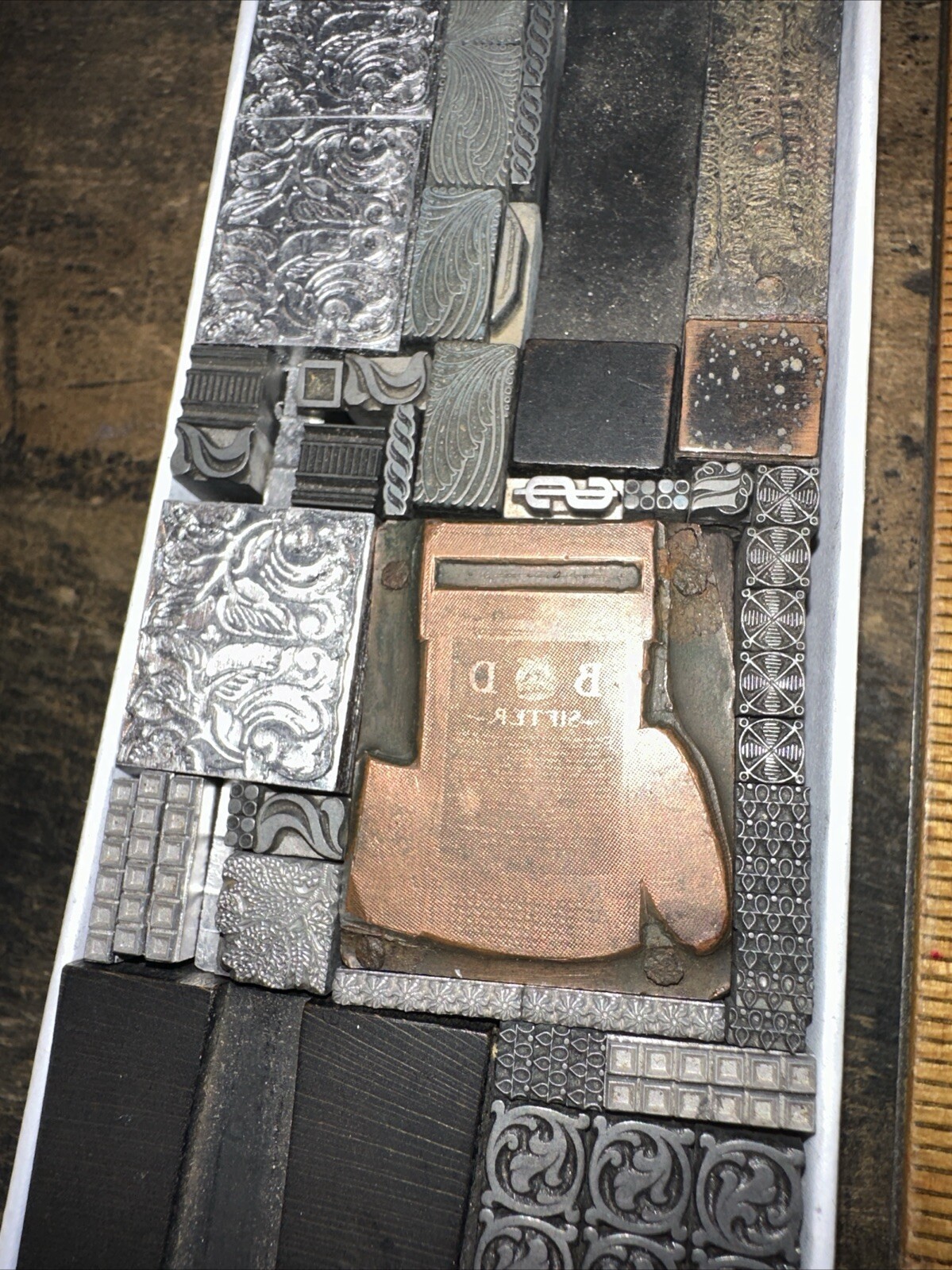 Printing Blocks “ Lead Ornamental Borders Dingbats” Nice Variety Beautiful! C7