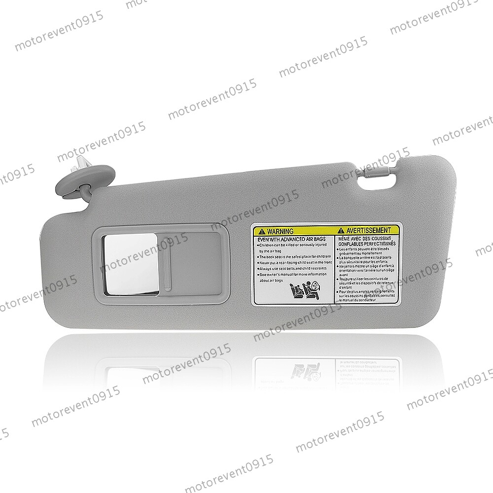 Left Gray Sun Visor Sunvisor For 2008-11 2012 13 Highlander W/ Light MO
