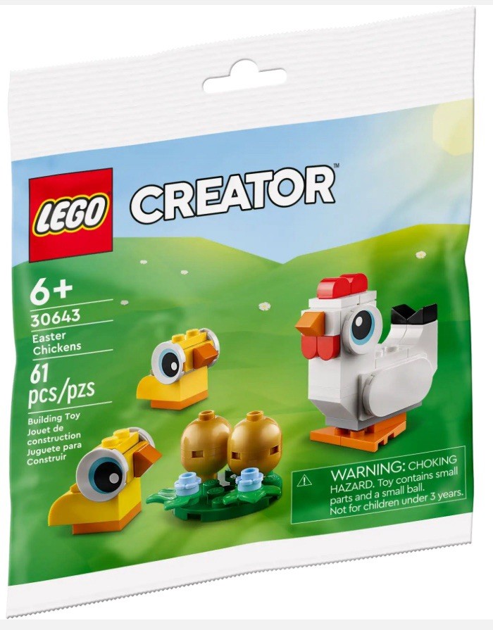 LEGO CREATOR: Easter Chickens (30643) Brand New Sealed Polybag