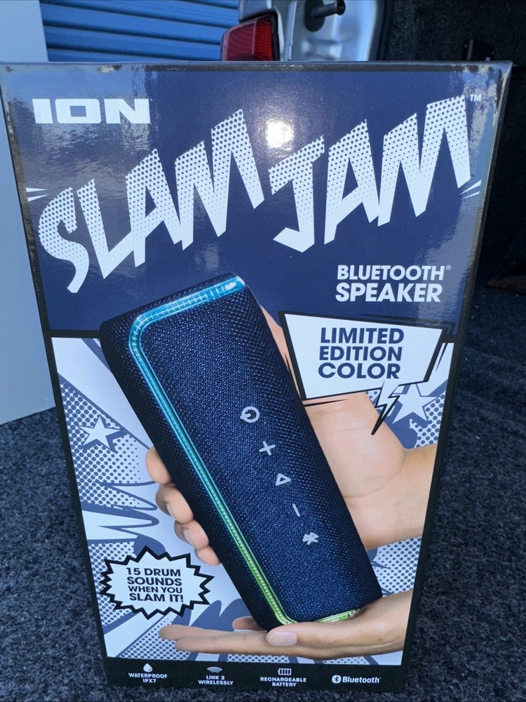ION Audio Slam Jam - IPX7 Waterproof Bluetooth Speaker
