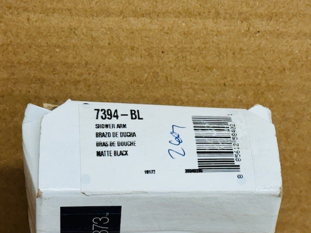 Kohler K-7394-BL 6" ceiling-mount single-function rainhead arm and flange