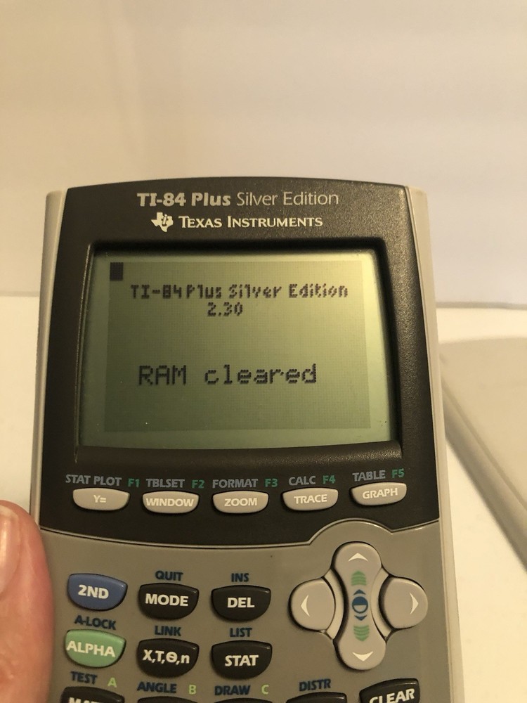 Texas Instruments TI-84 Plus Silver Edition Graphing Calculator Gray With Cover