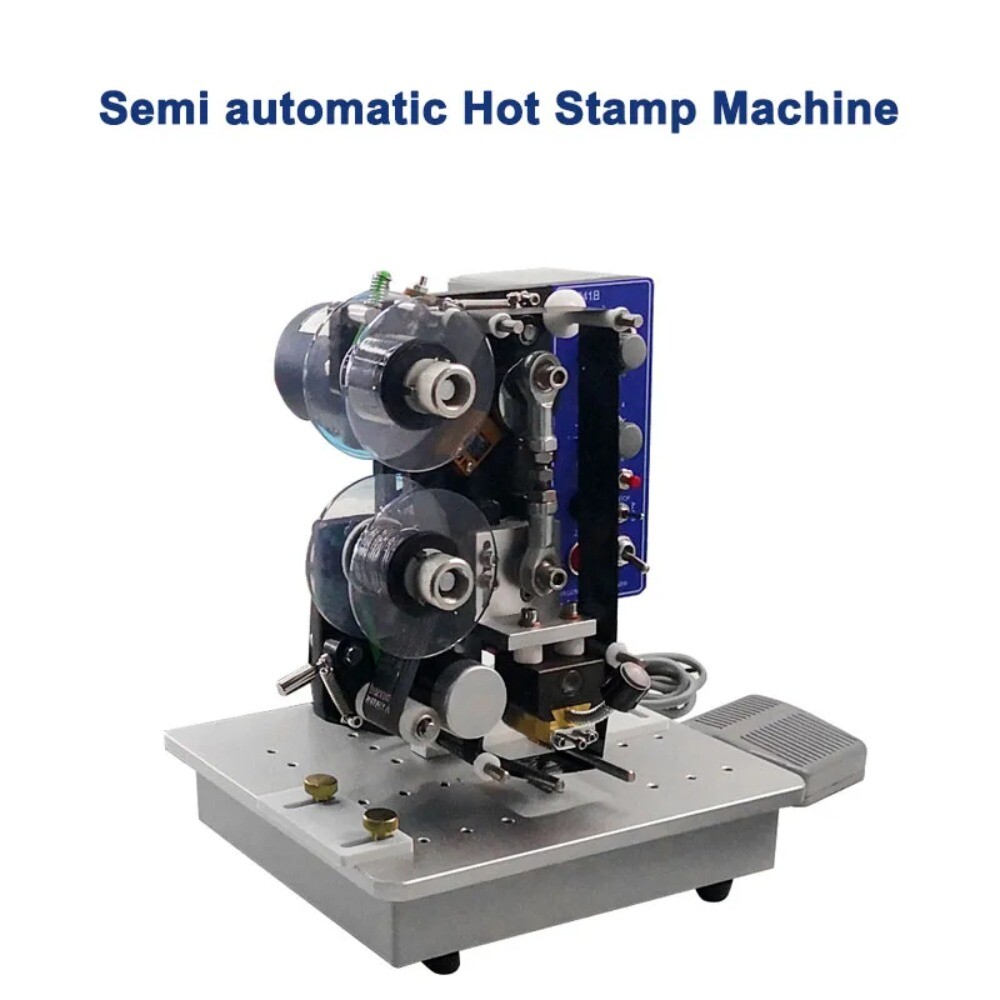 Semi-automatic Stamping Machine Ribbon Code Date Character Machine Typing