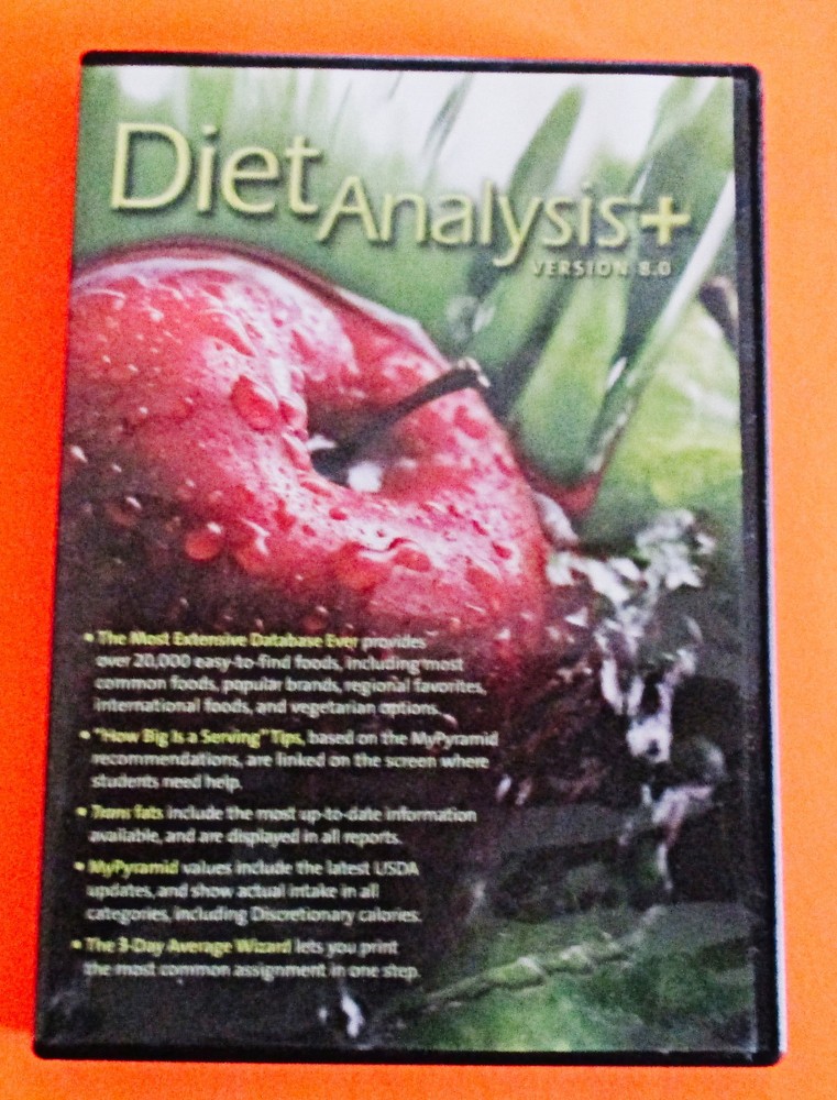 Diet Analysis Version 8.0 by Thomson Learning *** FREE Shipping ***