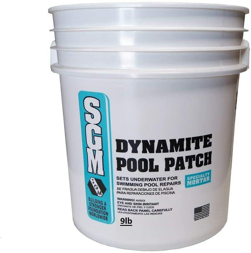 SGM Pool Patch Plaster Repair for Swimming Pool White 9-lbs