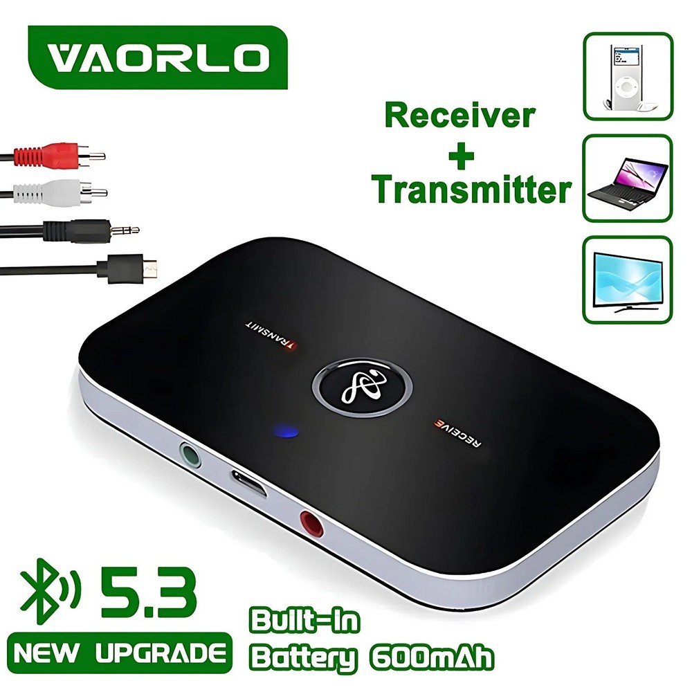 Bluetooth V4 Transmitter & Receiver Wireless A2DP Audio 3.5mm Aux Adapter Hub A6