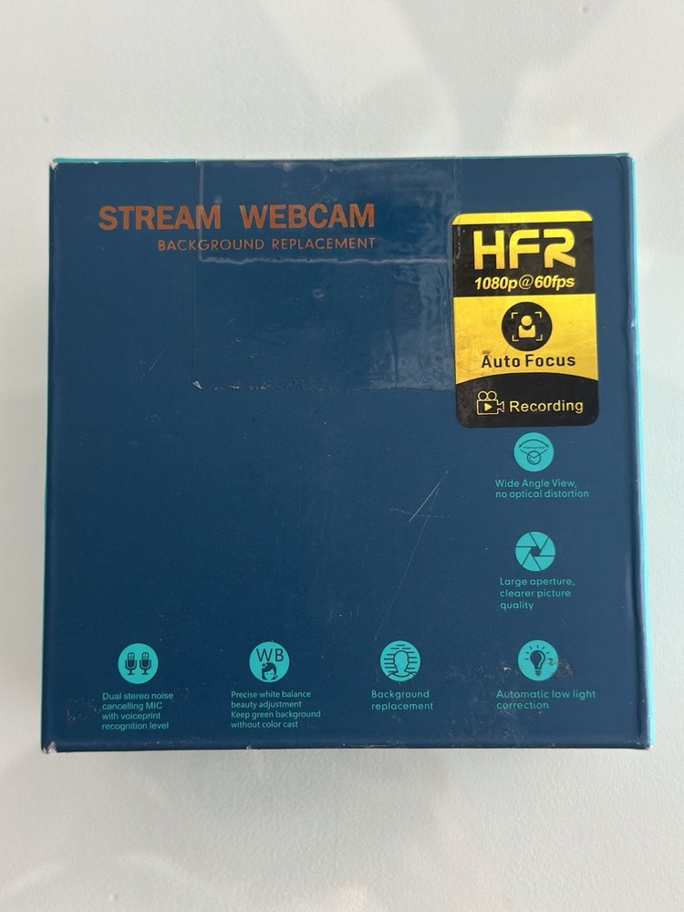 1080P Webcam with Microphone,Plug and Play USB Computer Camera for Conferencing