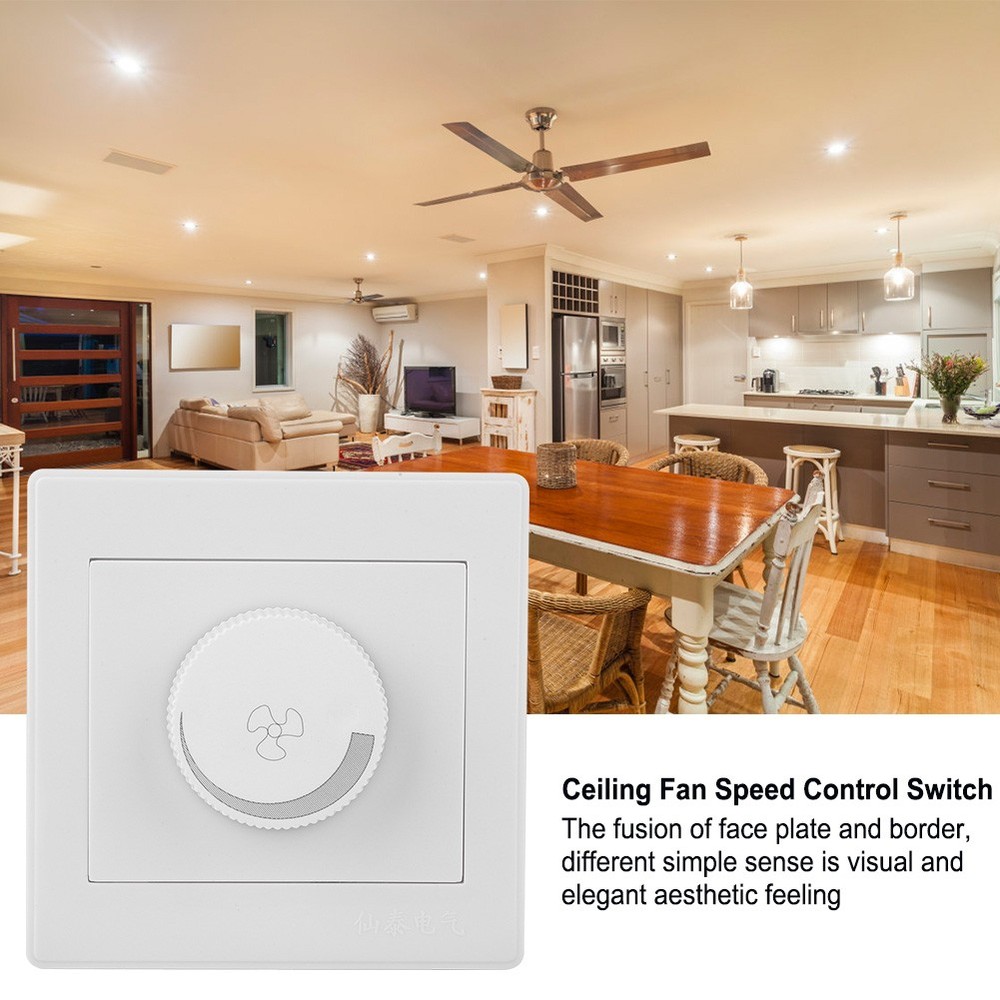 Ceiling Fan Speed Control Switch Panel Knob For Incandescent Lamps