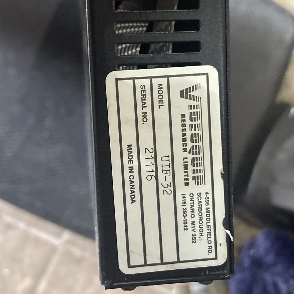 Videoquip Research Limited UIF-32 Interface System UIF 32 UIF32