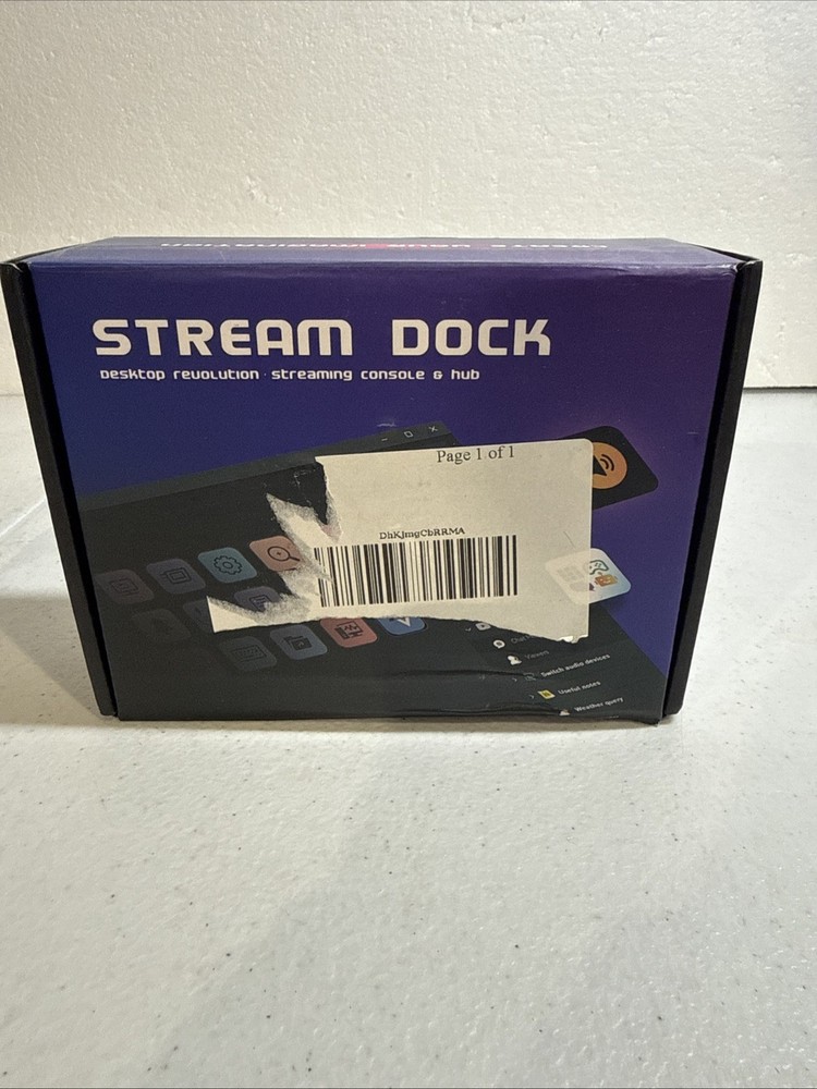 Stream dockStream Dock Streaming Console & Hub customizable LCD Macro keys