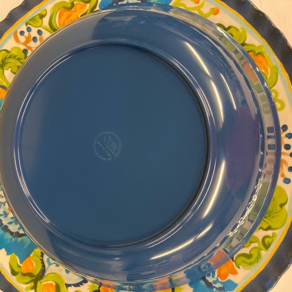 Rustic Serveware Set - Blue Melamine