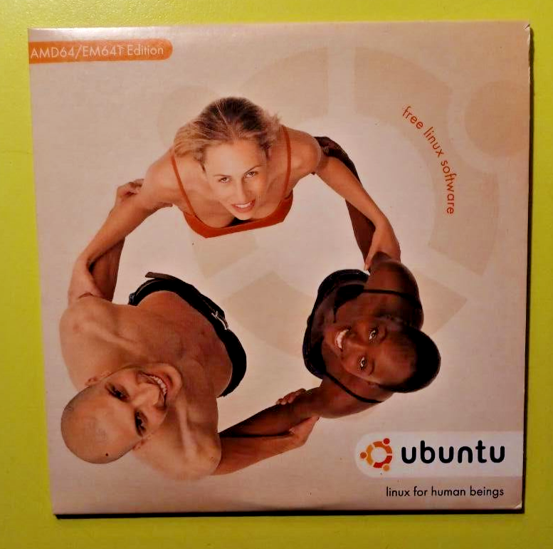 Complete Set - Ubuntu 4.10 Warty Warthog - Intel x86, PowerPC, AMD64 - Rarest